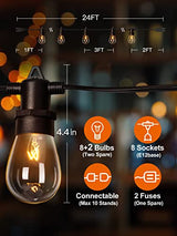 addlon Outdoor String Lights