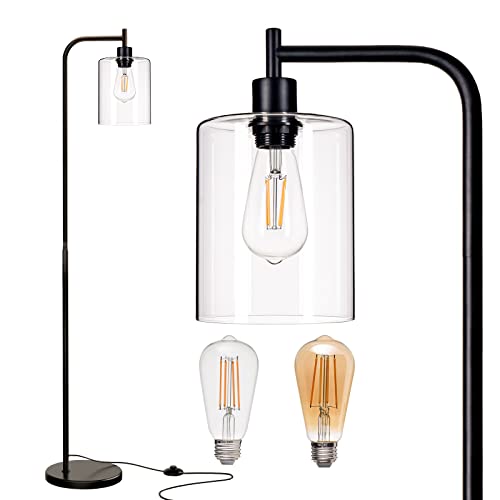 addlon Floor lamp with Glass Shade