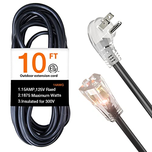 Elbow Flat Plug Extension Cords