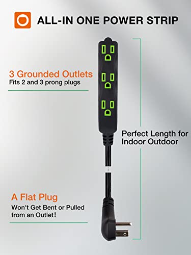 16AWG Extension Cords with 3 Outlets