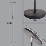 addlon LED Torchiere Floor Lamp - Tall Standing Modern Lamp Pole Light for Living & Office – Stepless Dimmable Uplight with Wall Switch - Coffee