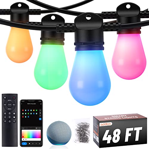 addlon Outdoor String Lights Colorchange