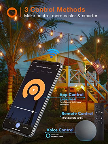 addlon Smart Outdoor String Lights