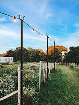 addlon String Light Poles Outdoor